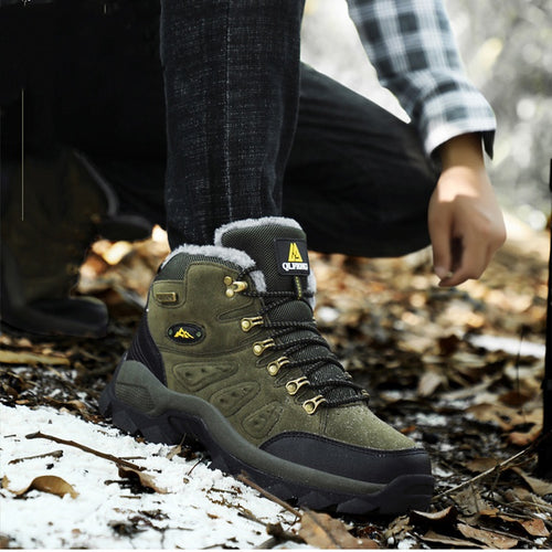 Outdoor High-Top Hiking Shoes Waterproof Hiking