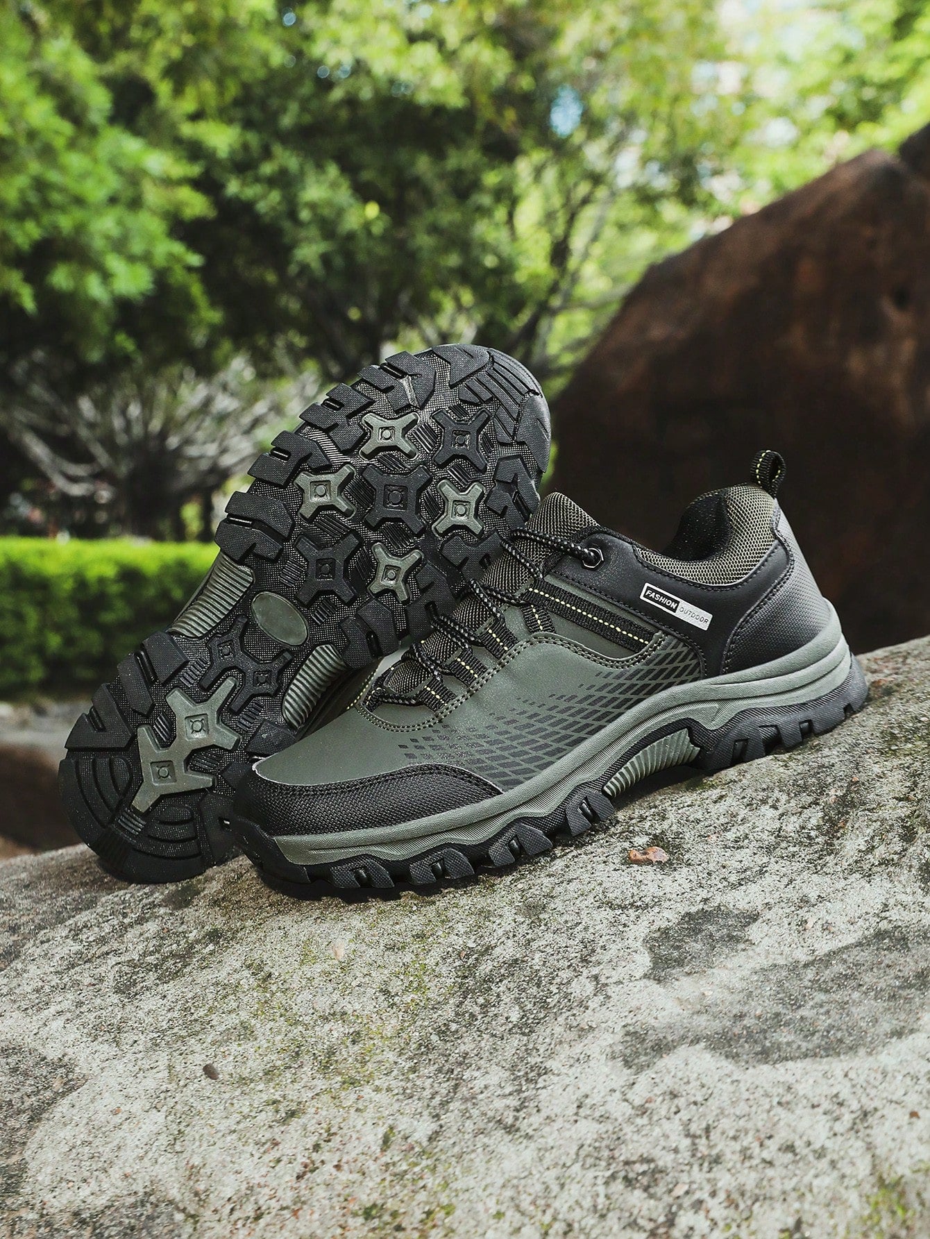 Men'S Casual Sports Shoes Large Size Outdoor Hiking Boots Trekking Shoes